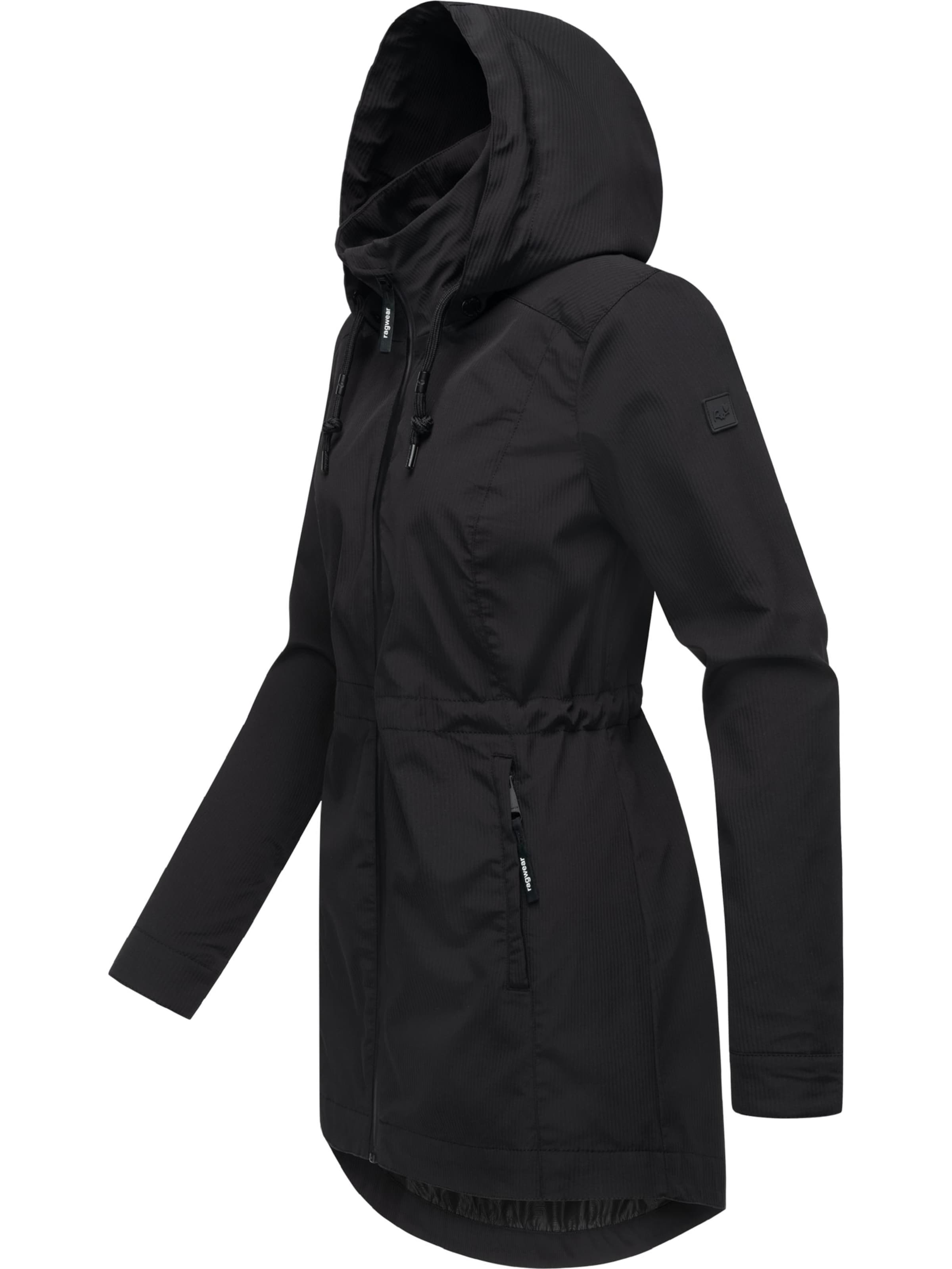 melns Ragwear Jaka-mētelis 'Dakkota B'