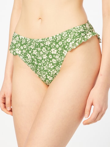 OBJECT Bikini Bottoms 'Annie' in Green: front