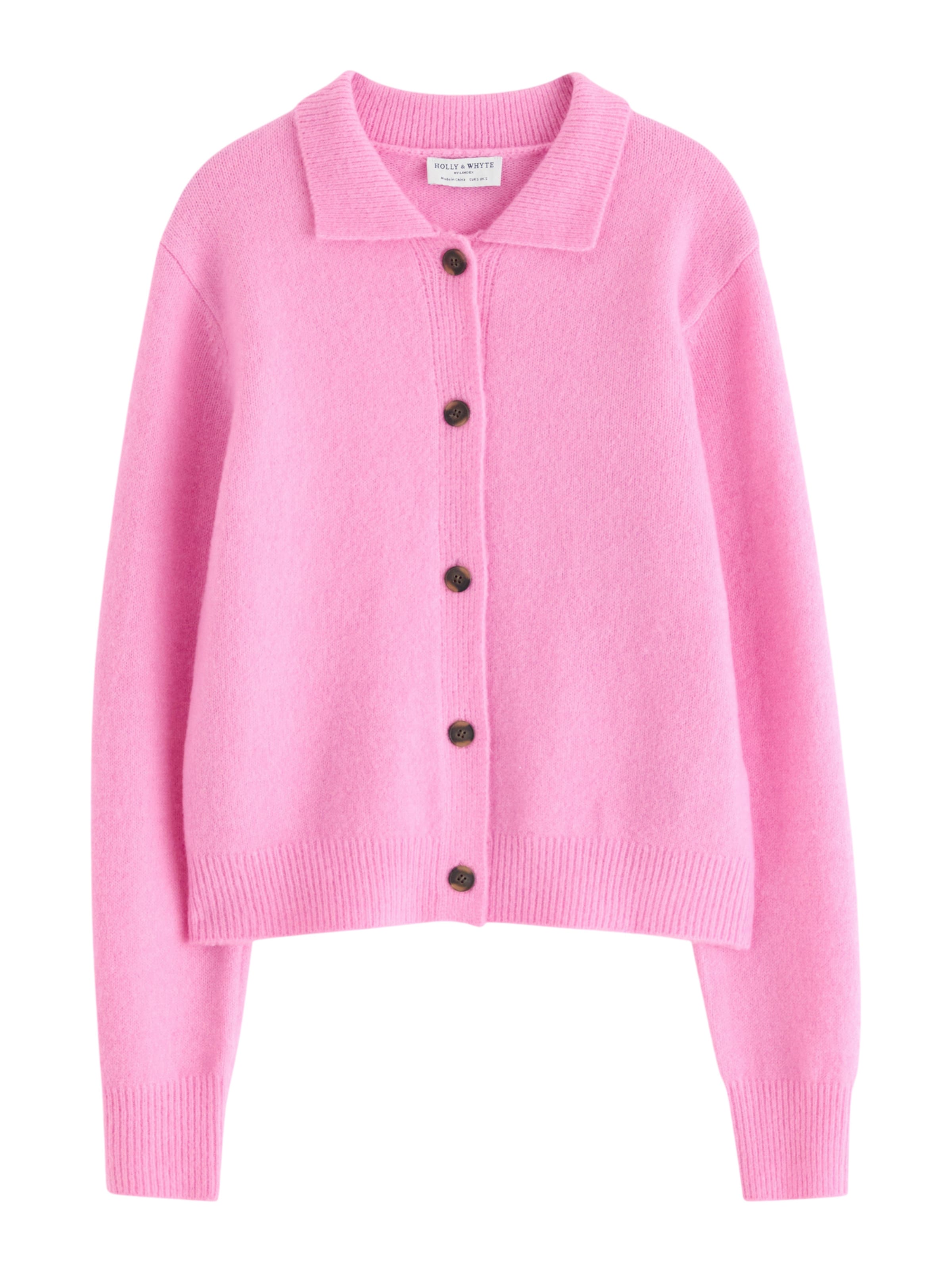 Lindex Knit Cardigan 'Pia' in Purple: front