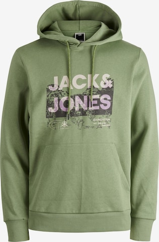 JACK & JONES Tréning póló 'Trek' - zöld: elől