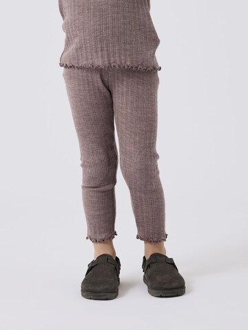 Coupe slim Leggings NAME IT en violet : devant