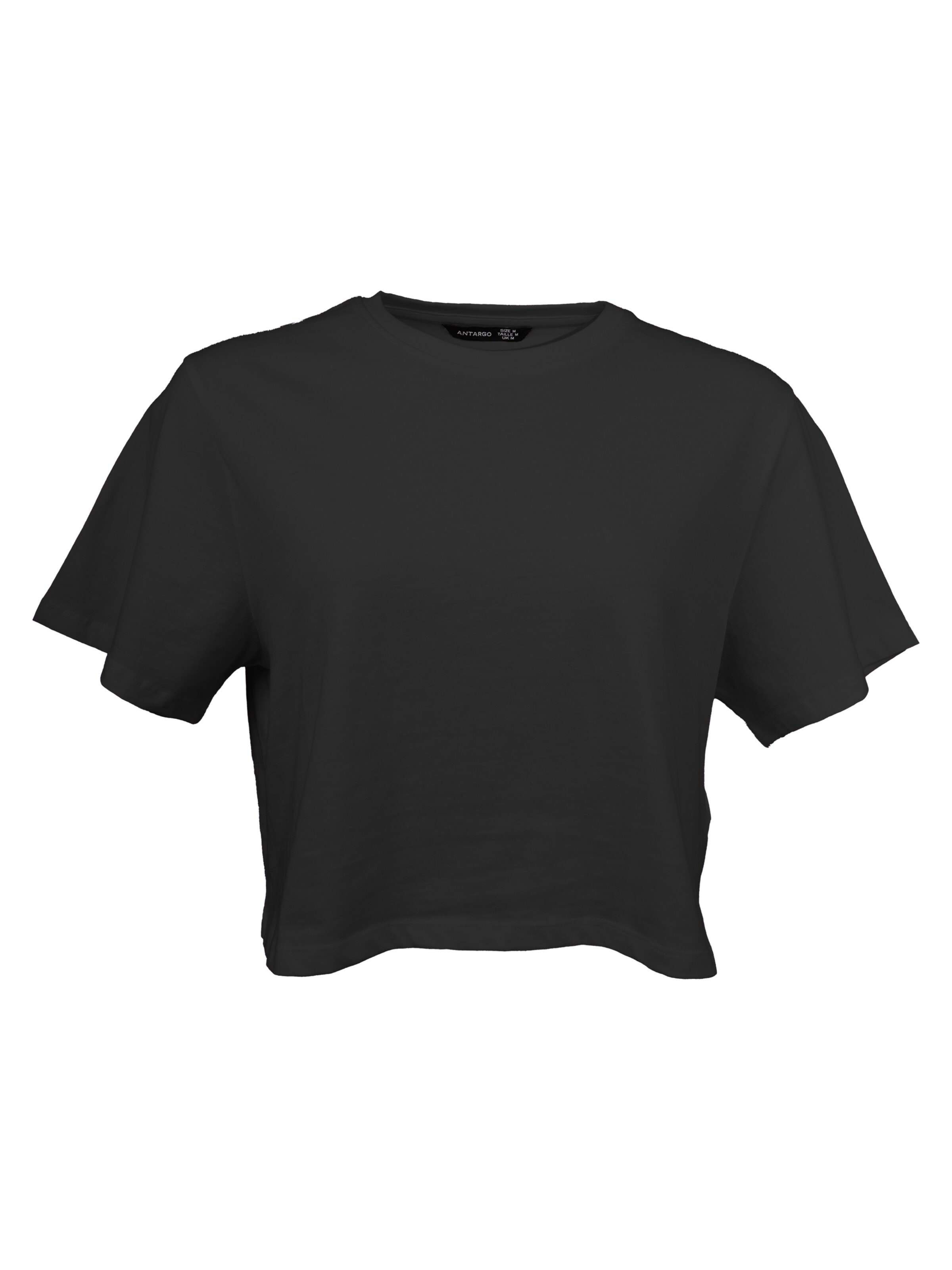 Antargo Shirt 'Women's Cropped T-Shirt' in Black: front