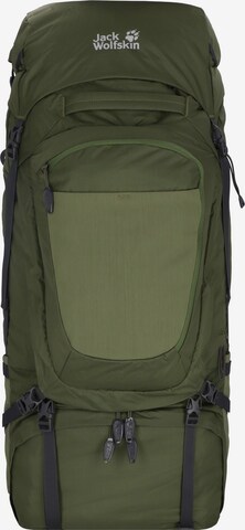 JACK WOLFSKIN Sports Backpack 'Denali' in Green: front