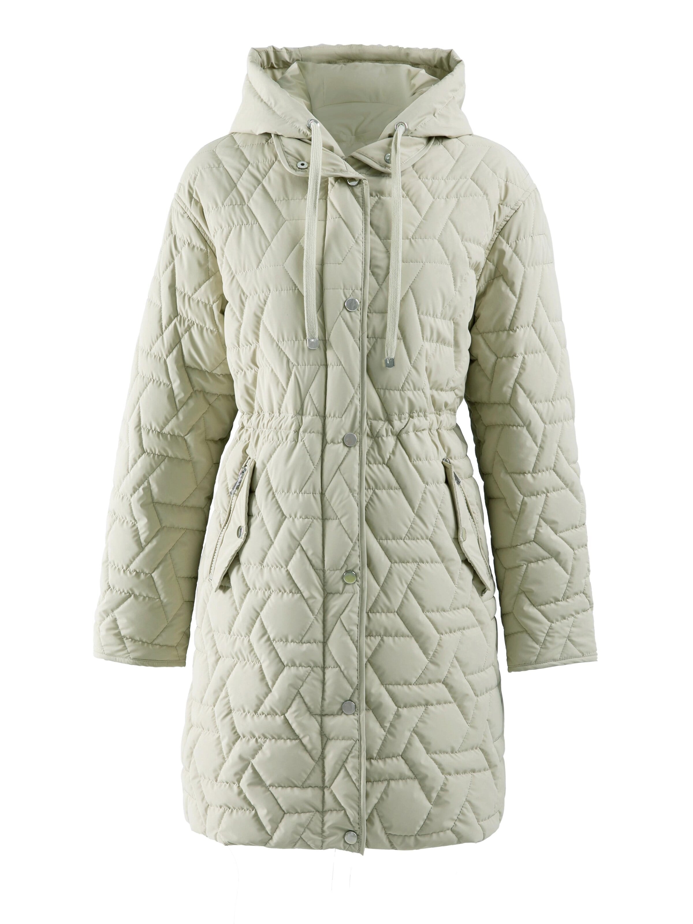Funk since 1776 Between-Seasons Coat in Green: front