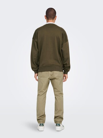 Only & Sons Sweatshirt 'CERES' in Green