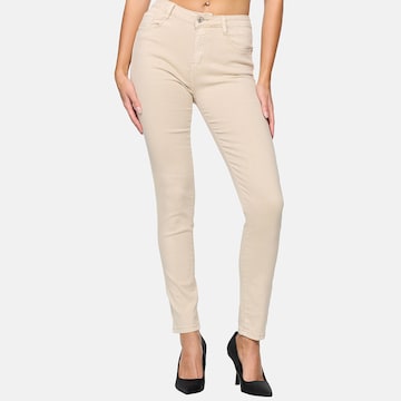 Elara Skinny Jeans in Beige: voorkant