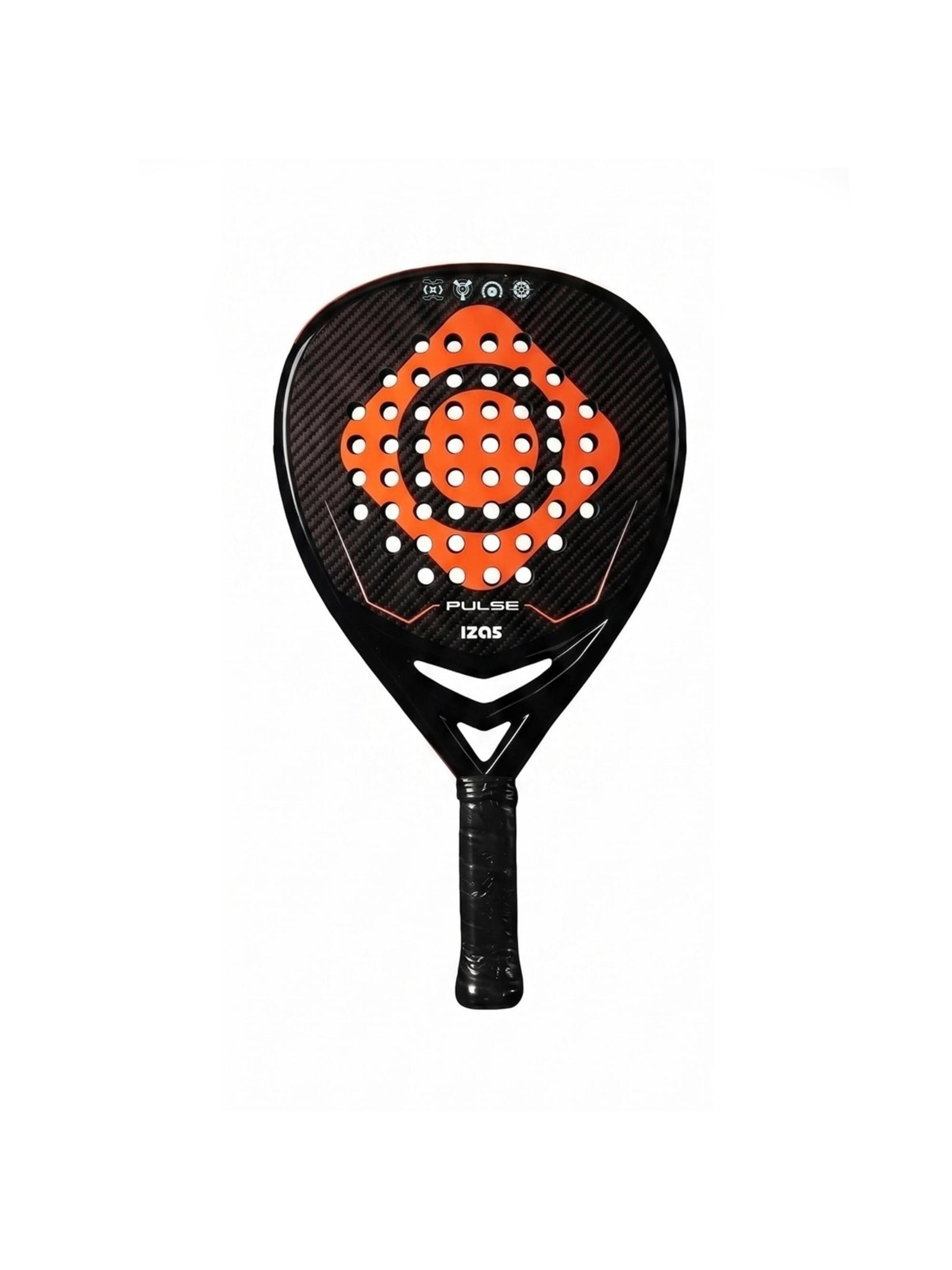 Racchetta 'PALA PADEL PULSE' di Izas in nero: frontale