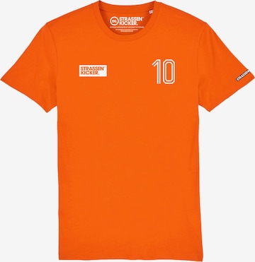 STRASSENKICKER Shirt in Orange: front