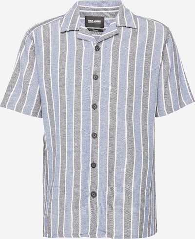 Only & Sons Overhemd 'ONSTREV' in de kleur Duifblauw / Antraciet / Wit, Productweergave