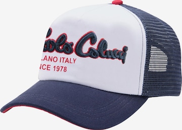 Casquette ' Comberlato ' Carlo Colucci en bleu : devant