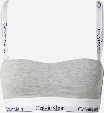 Calvin Klein Underwear Bralette Bra in Grey: front