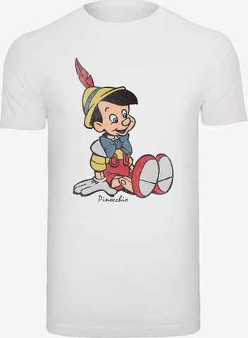 Maglietta 'Disney Pinocchio Classic Pinocchio' di F4NT4STIC in bianco: frontale