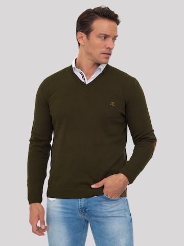 Sir Raymond Tailor Pullover 'Los Angeles' i grøn: forside