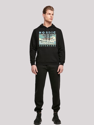 Sweat-shirt 'Nordic Adventures' F4NT4STIC en noir