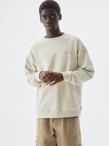 Pull&Bear Sweatshirt i beige