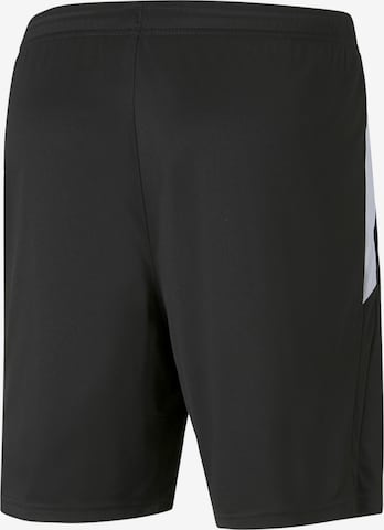 PUMA Regular Workout Pants 'TeamLiga' in Black