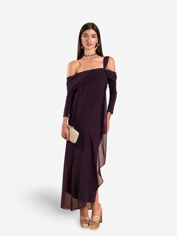 THE-ARE - Vestido em roxo: frente