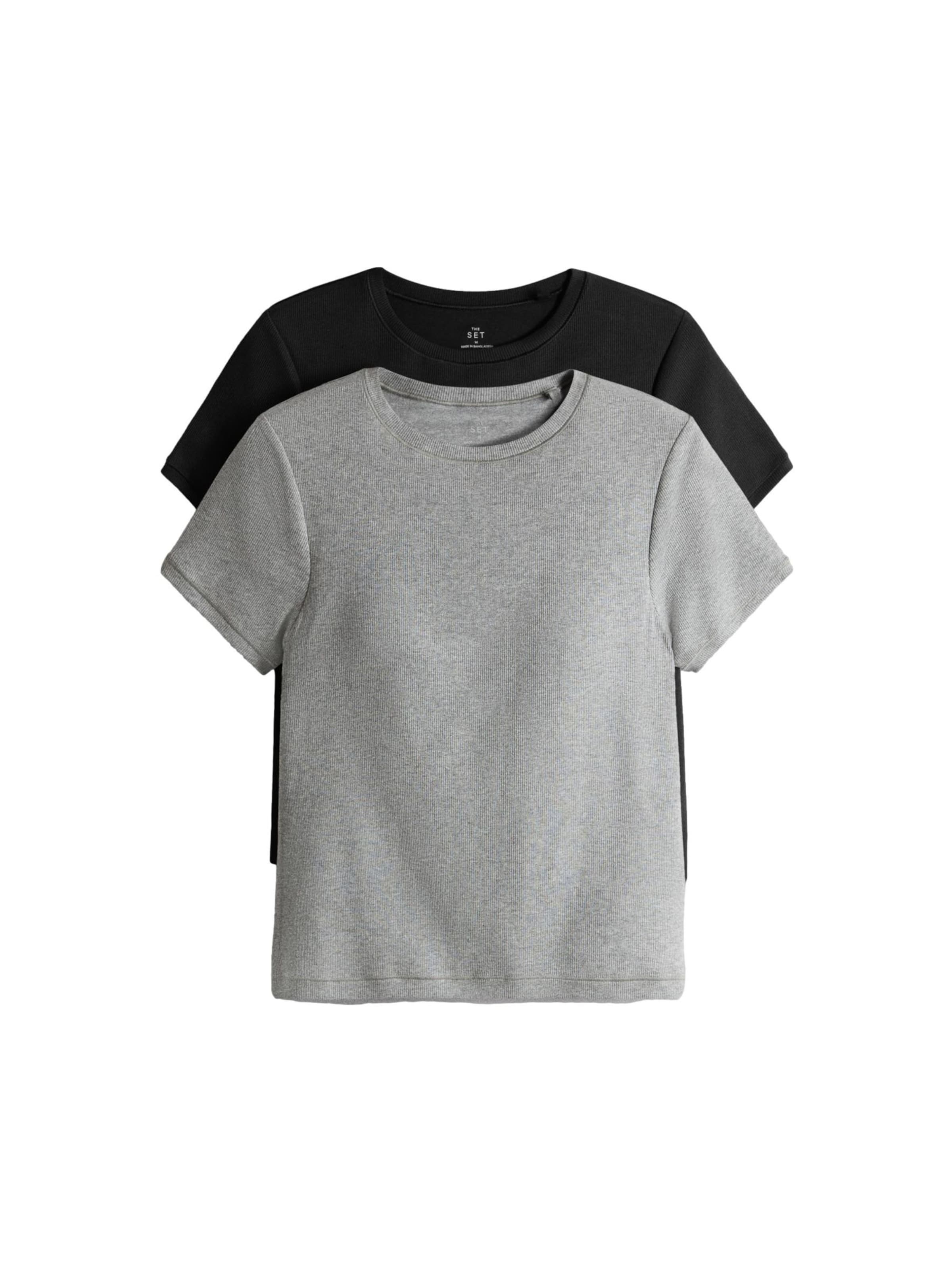 T-shirt The Set en gris : devant