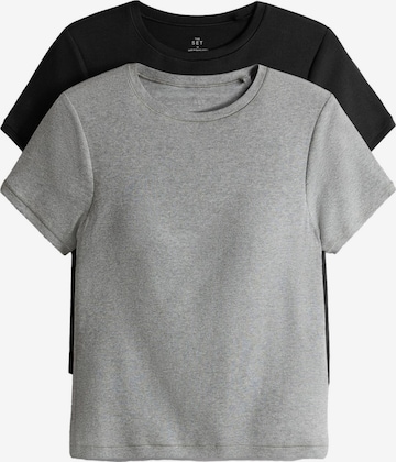 T-shirt The Set en gris : devant