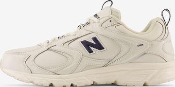 Sneaker bassa '408' di new balance in beige: frontale
