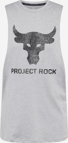 UNDER ARMOUR Toiminnallinen paita 'PROJECT ROCK BRAHMA BULL' värissä harmaa: edessä