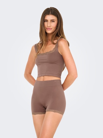 ONLY Undershirt 'ONLVICKY' in Brown