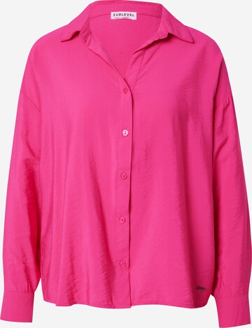 Sublevel - Blusa en rosa: frente
