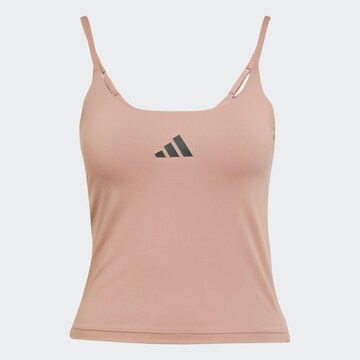 Top sportivo 'OPTIME' di ADIDAS PERFORMANCE in rosa: frontale