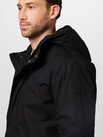 !Solid Winter Jacket in Black