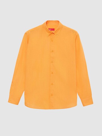 D’S Damat Overhemd in Oranje: voorkant