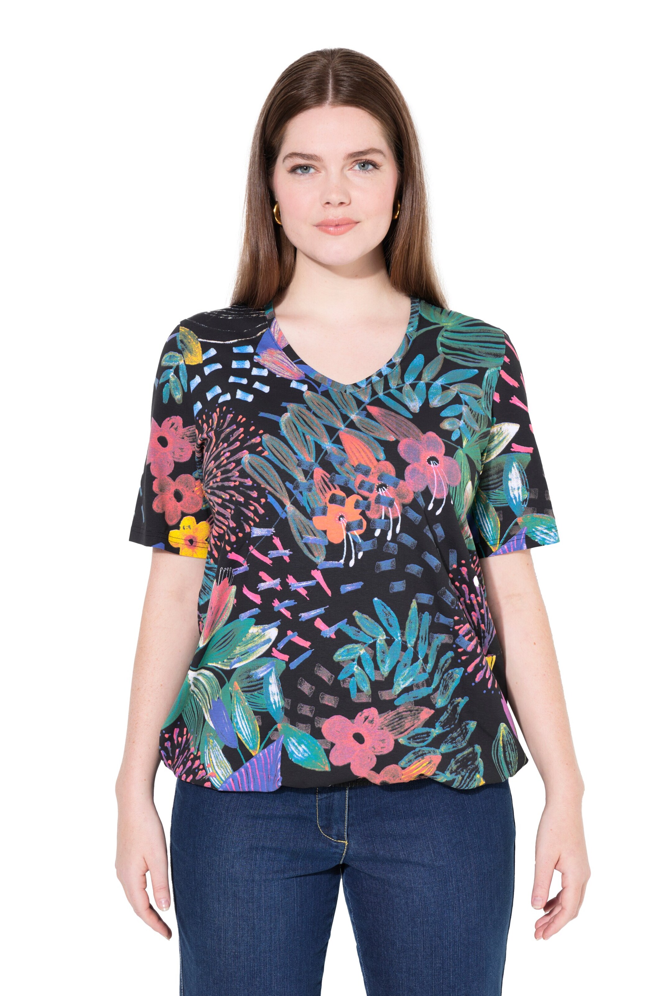 Ulla Popken Shirt in Black: front