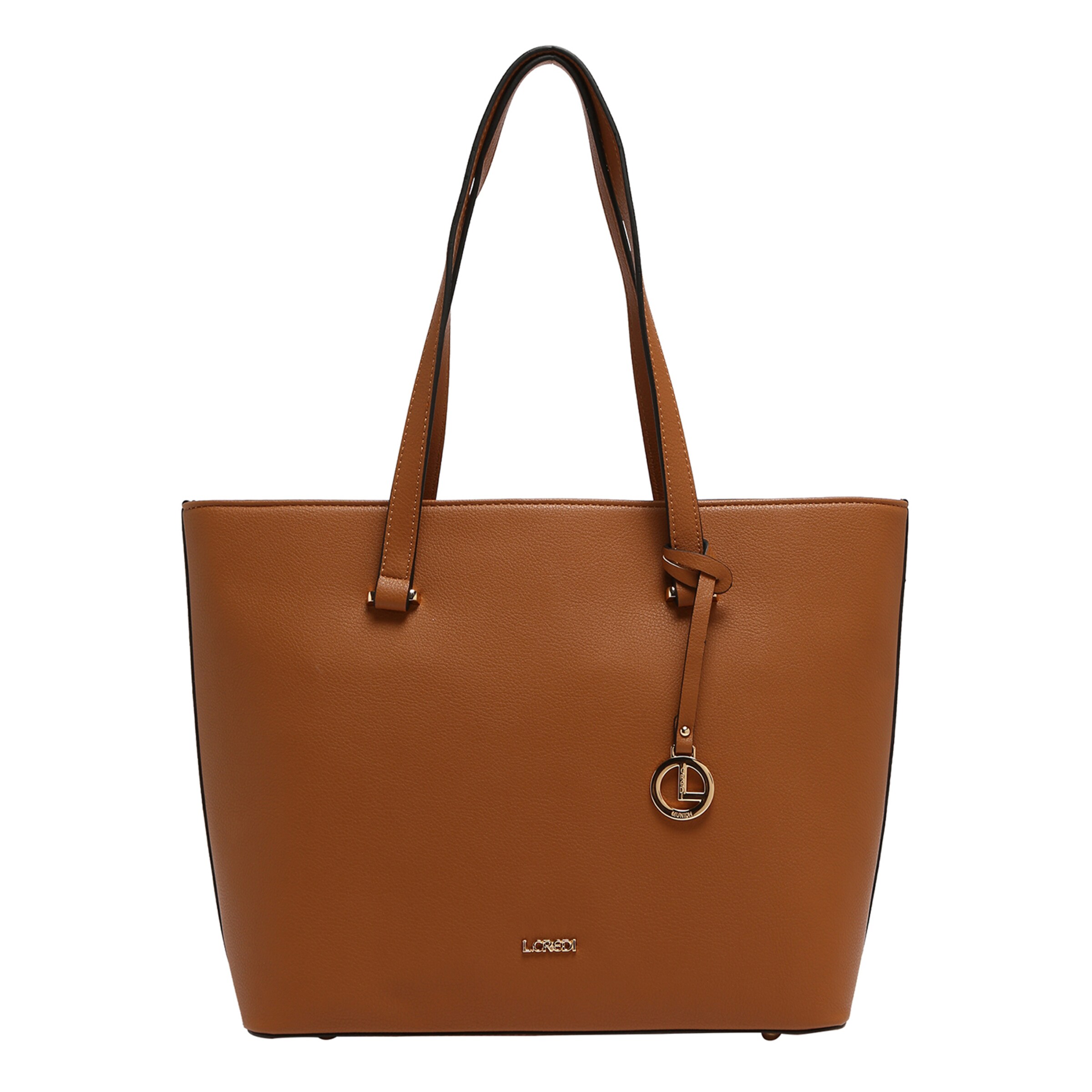 L.CREDI Schoudertas 'Filippa' in Bruin: voorkant