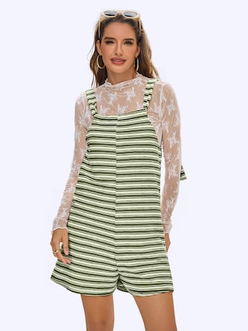 Imily Bela Regular Dungarees in Green: front