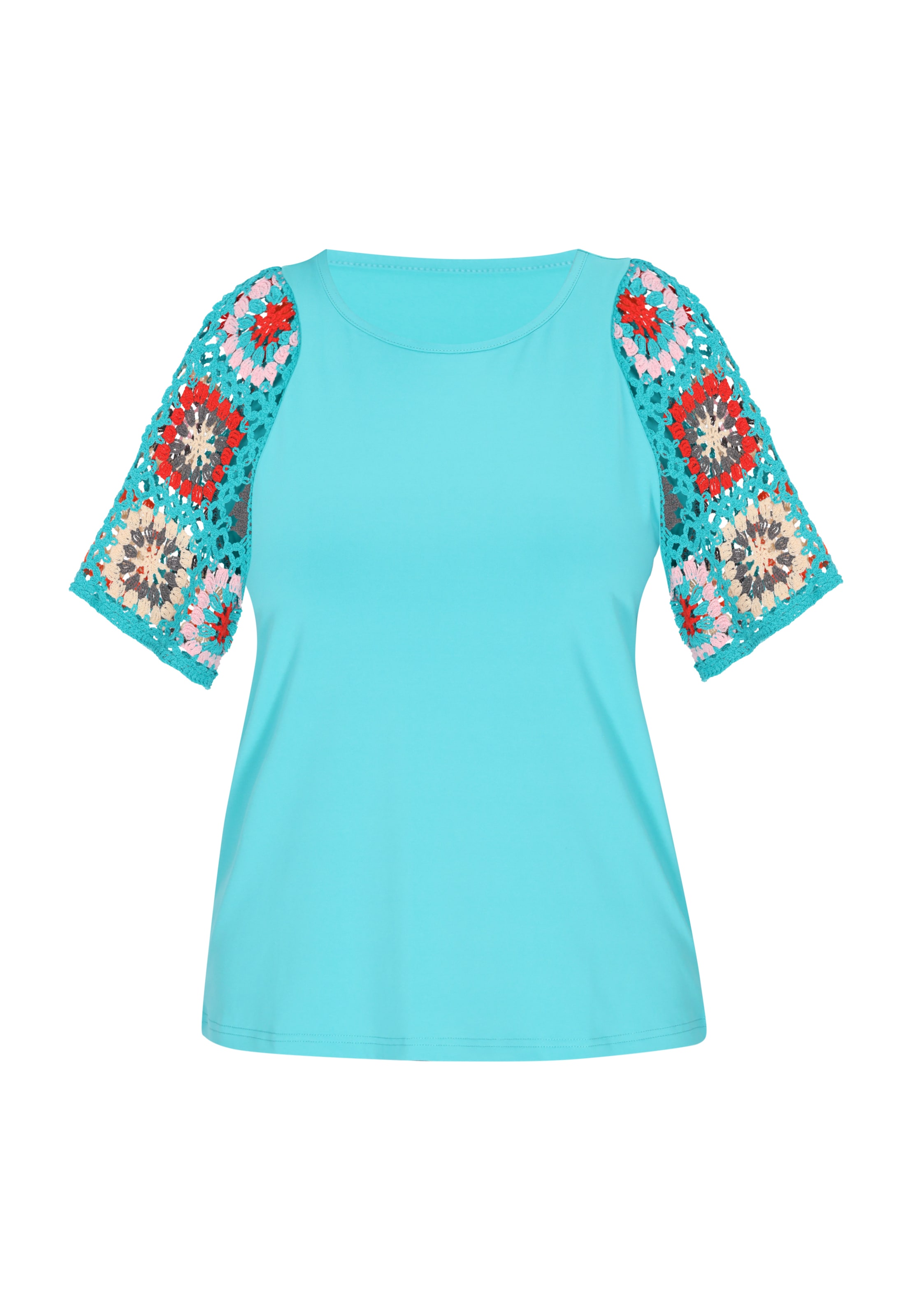 T-shirt usha FESTIVAL en bleu : devant