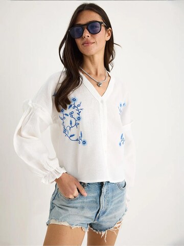 Chemisier Bianco Lucci en blanc