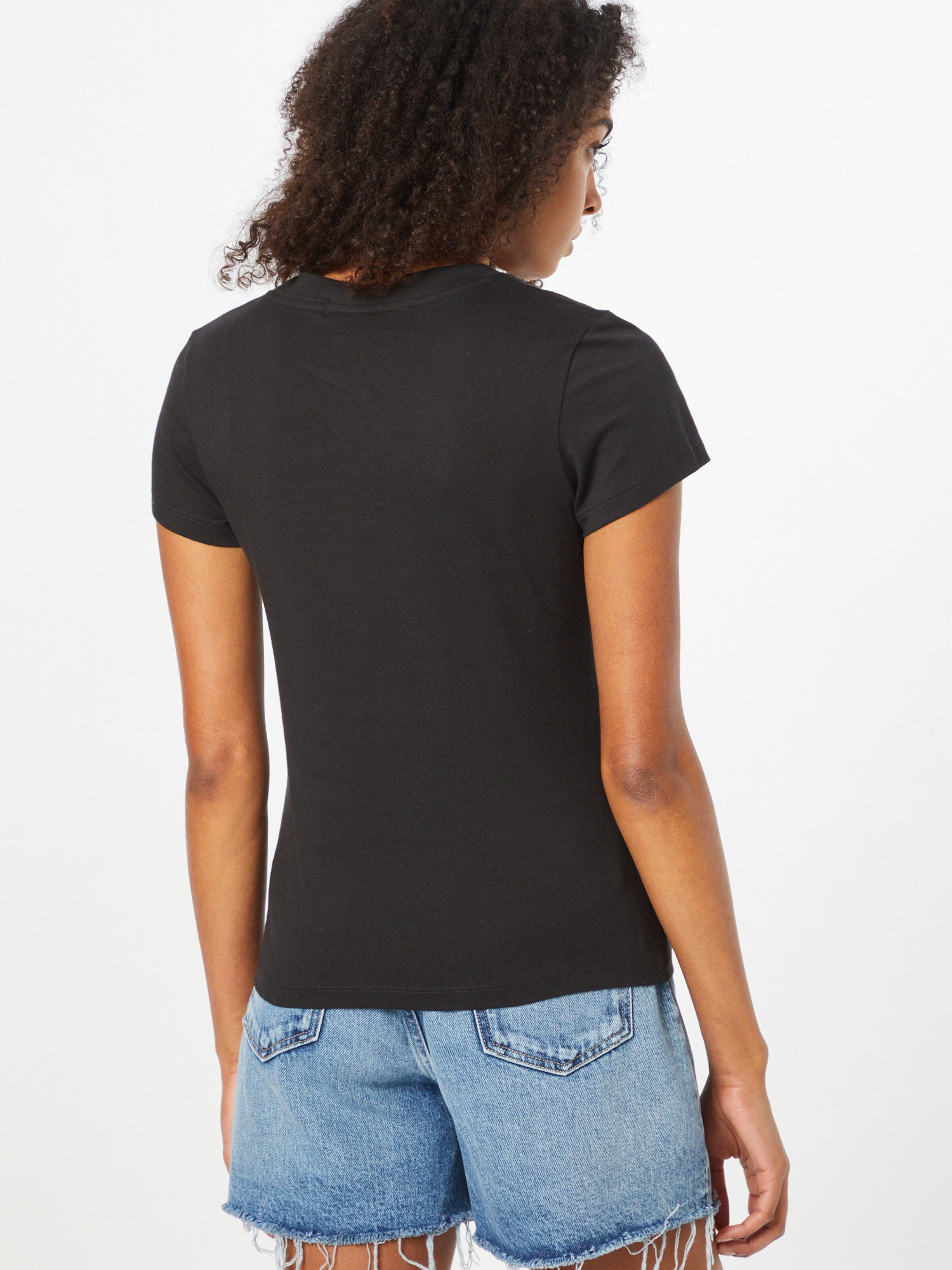Frauen Shirts & Tops Calvin Klein Jeans T-Shirt in Schwarz - MH90233