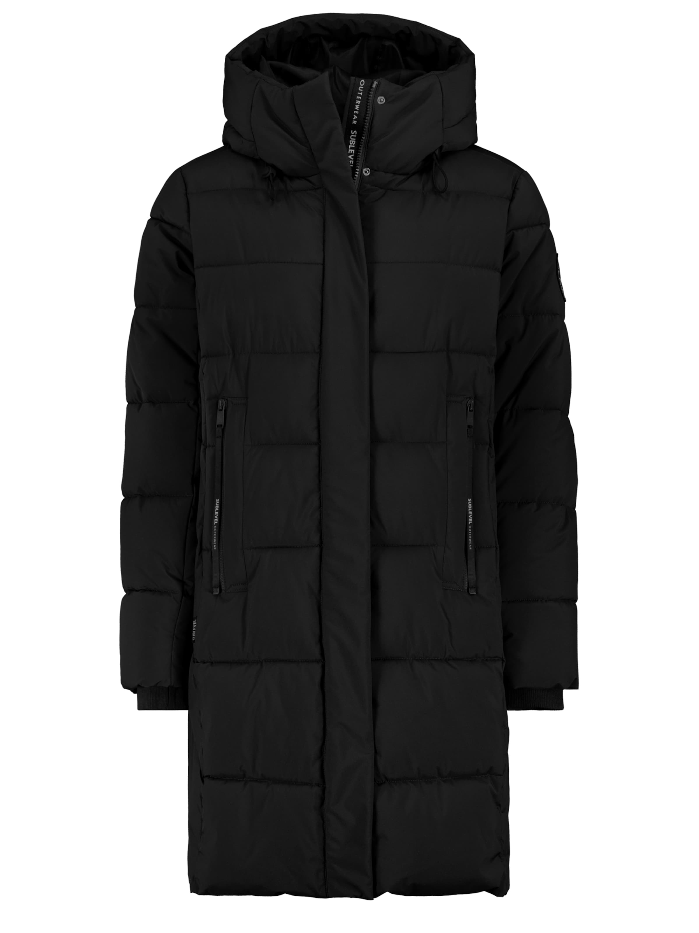 Sublevel Winter coat in Black: front