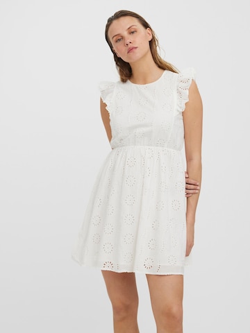 VERO MODA - Vestido de verão 'Naima' em branco: frente