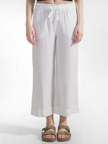 DEHA Loosefit Broek in Wit: voorkant