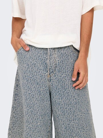 Loosefit Pantalon 'ONSCarl' Only & Sons en bleu