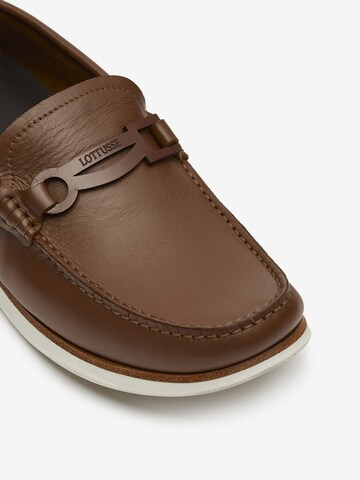 LOTTUSSE Moccasins 'Nautical Nautico' in Brown