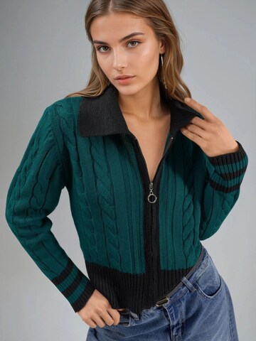 My fashion Knit Cardigan 'Strickjacken' in Green: front