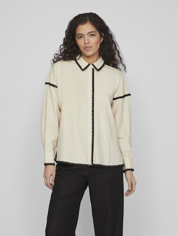 VILA Blouse in Beige: voorkant