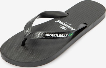 Brasileras Beach & Pool Shoes 'Classic Pro M' in Black: front