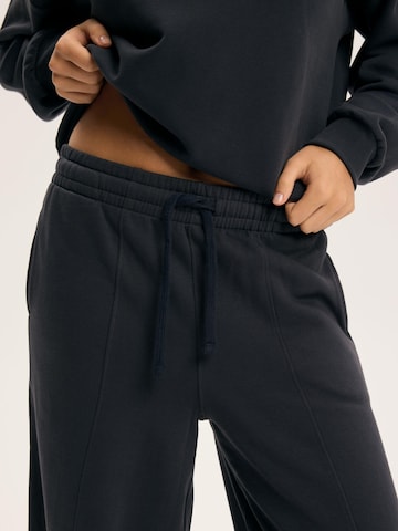 ESOTIQ Wide leg Pants 'Snug' in Grey
