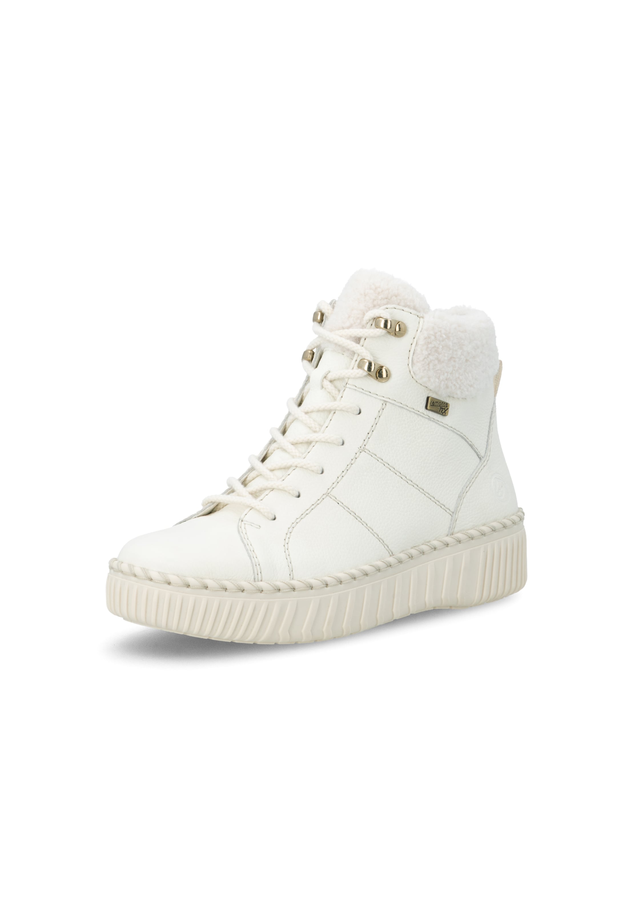 Bottines à lacets ' D4A74 ' REMONTE en blanc : devant
