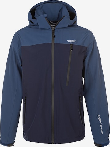 Weather Report Outdoor jacket 'Delton' in Blue: front