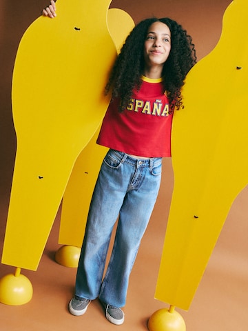 MANGO KIDS Тениска 'SPAIN' в червено