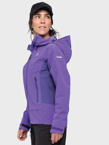 Schöffel Outdoorjas ' Mountain Softshell Jk Style Blaueis WMS ' in Lila