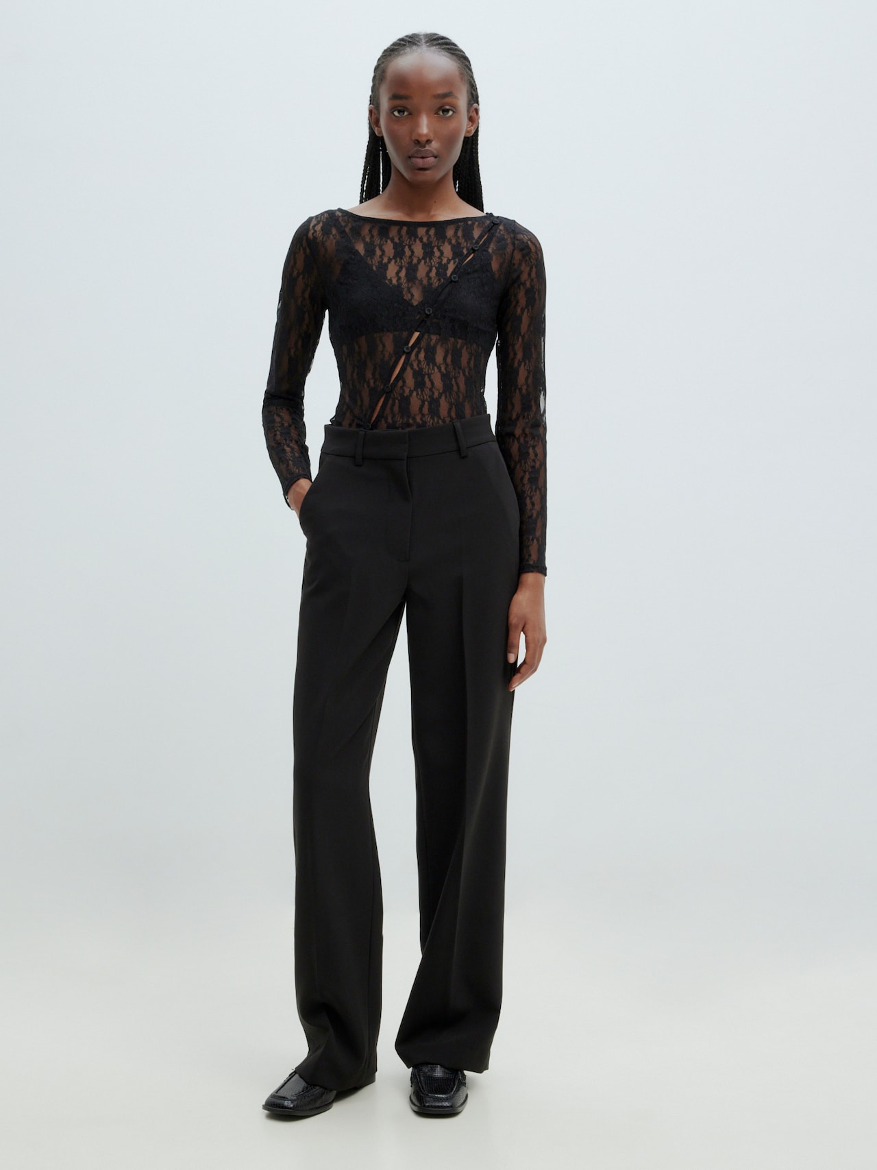 EDITED Producten Shirt 'Kristin' Zwart